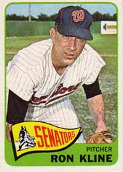 1965 Topps Baseball Cards      056      Ron Kline